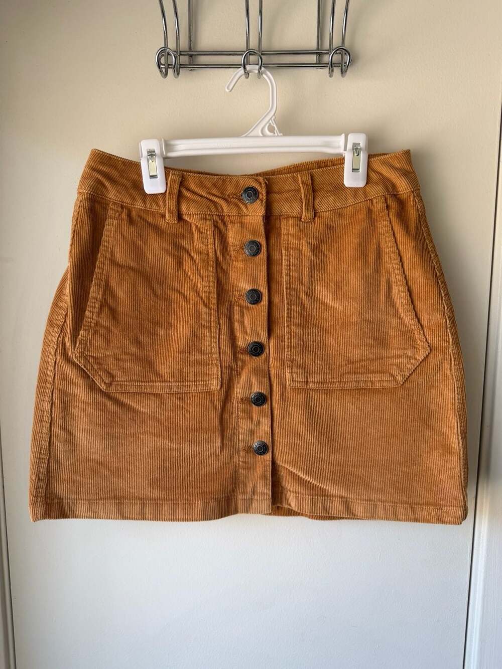 Wild Fable Brown Corduroy Button-Front Mini Skirt